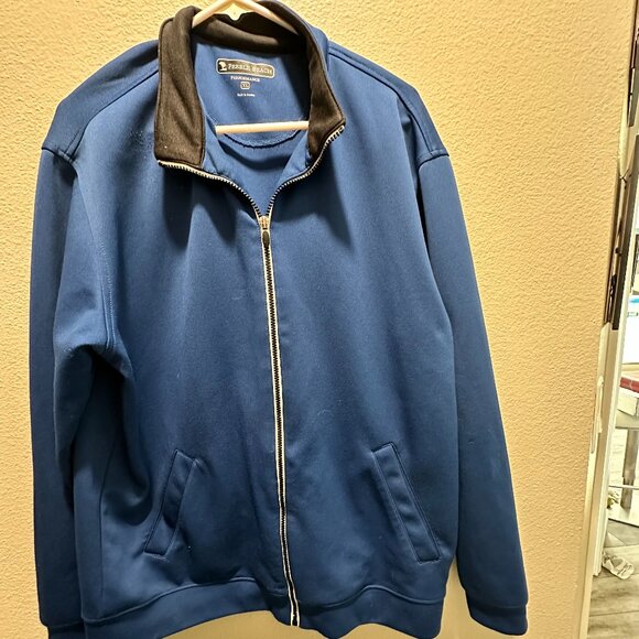 Pebble Beach Performance Jacket Mens Blue Zip Up. Size XL. - Picture 5 of 8